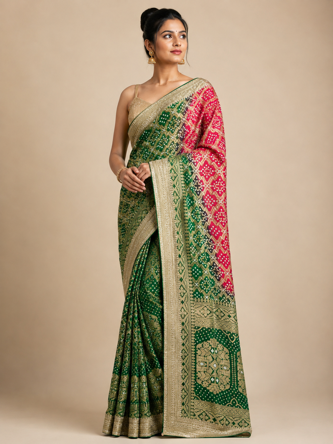 Ram leela Bandhej Saree