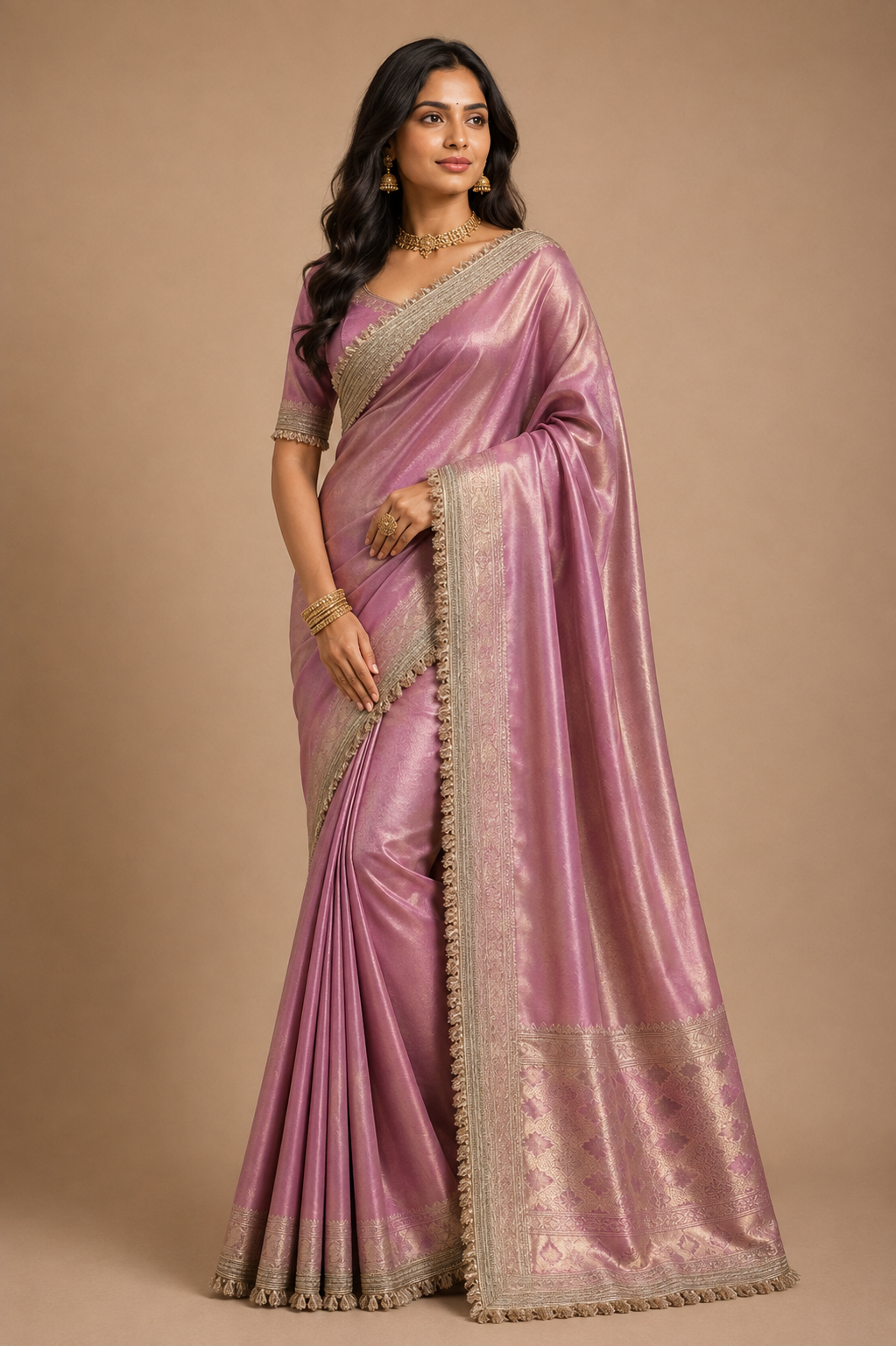 Aabroo Tissue Silk Saree