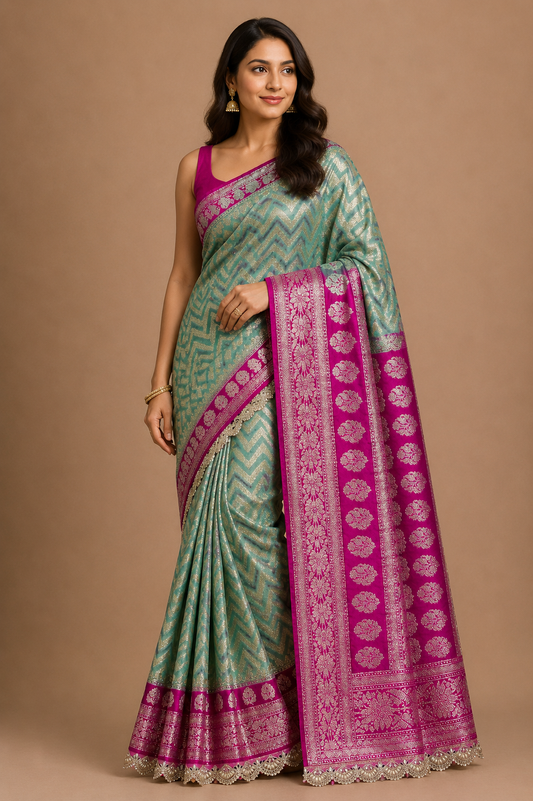 Do-Rangi Tissue Silk Saree