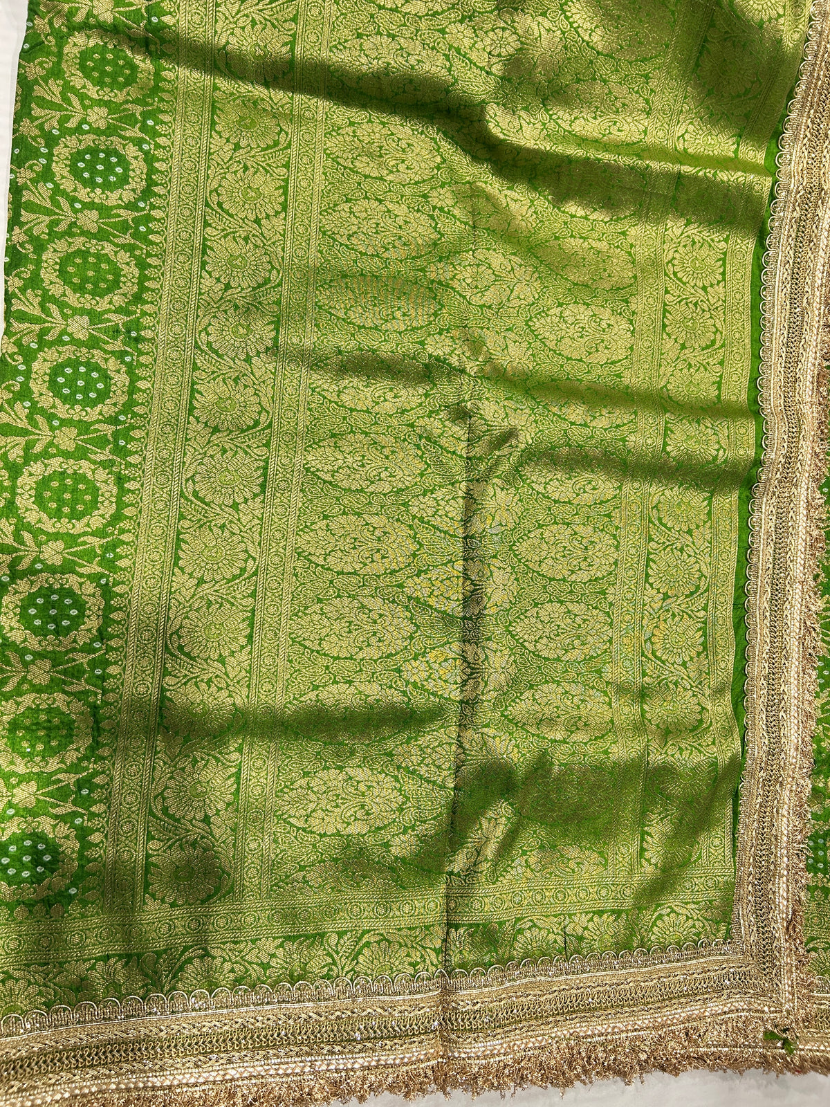 Dhani Banarasi Bandhej Saree