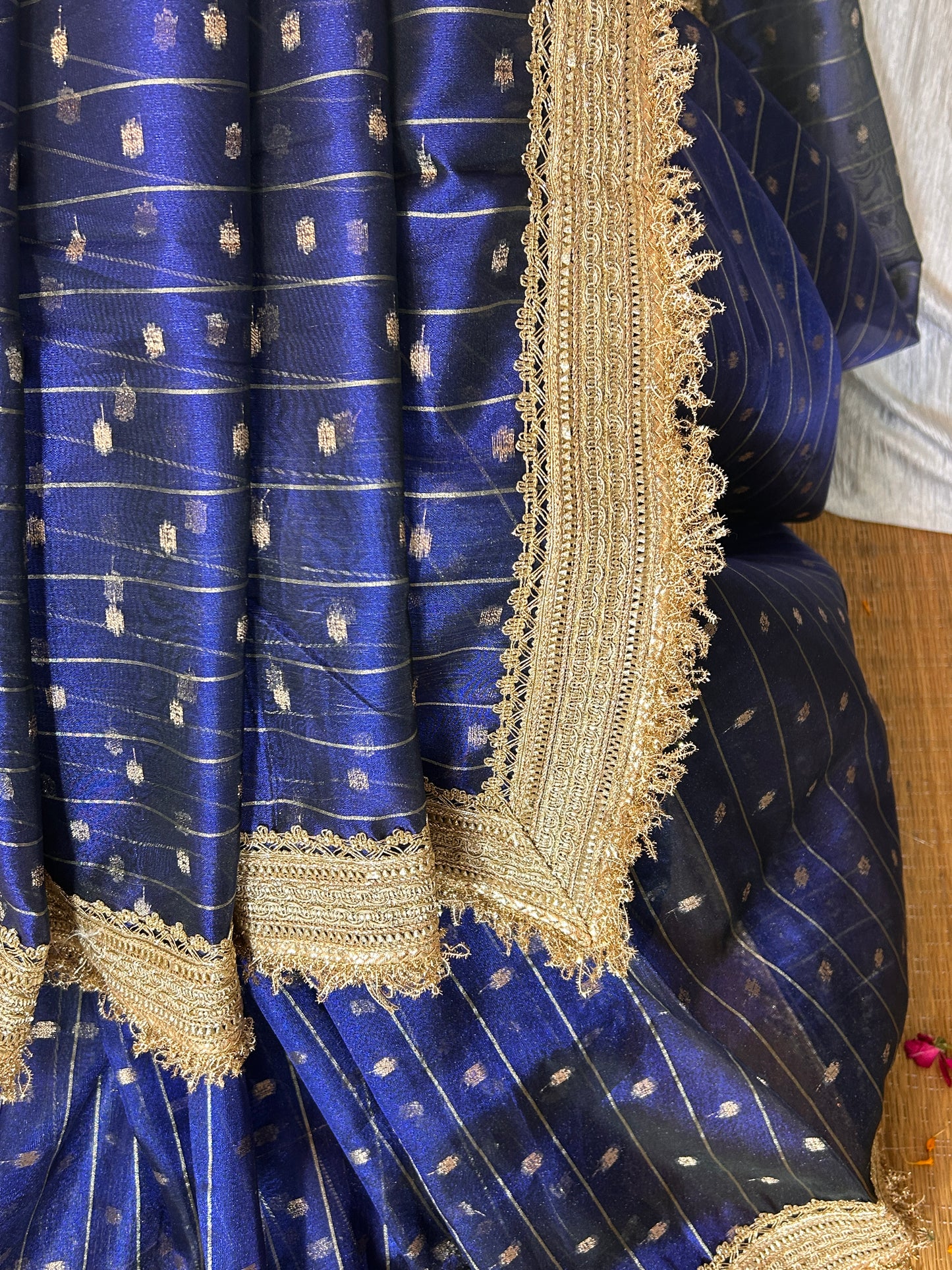 Janhvi Kapoor Inspried Sapphire Tissue Silk Saree