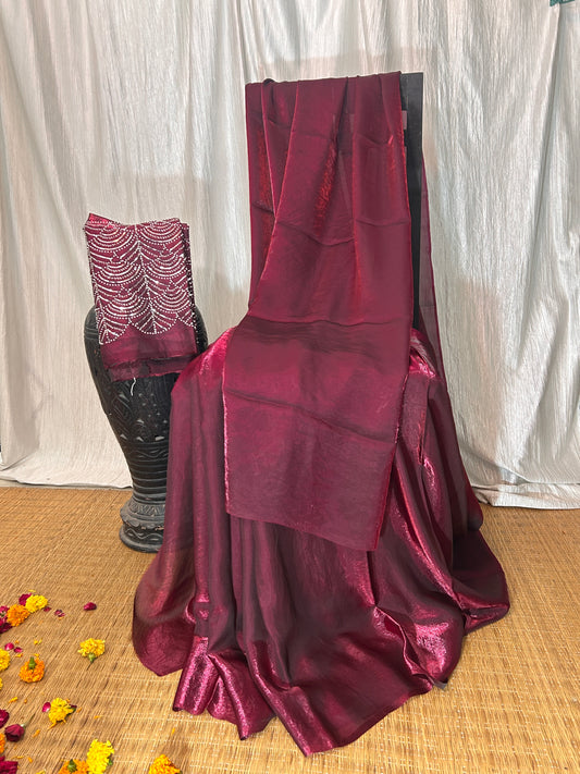 Bombshell Fountain Silk Saree