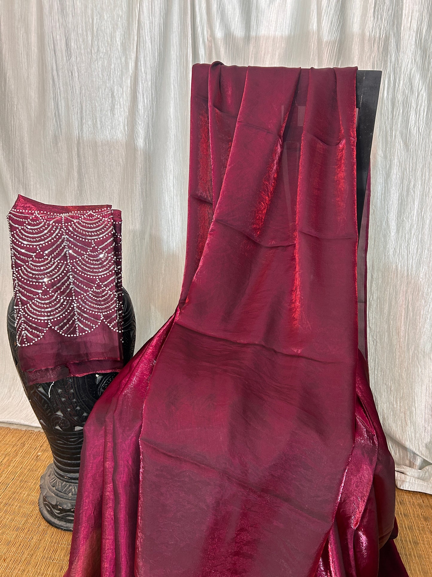 Bombshell Fountain Silk Saree