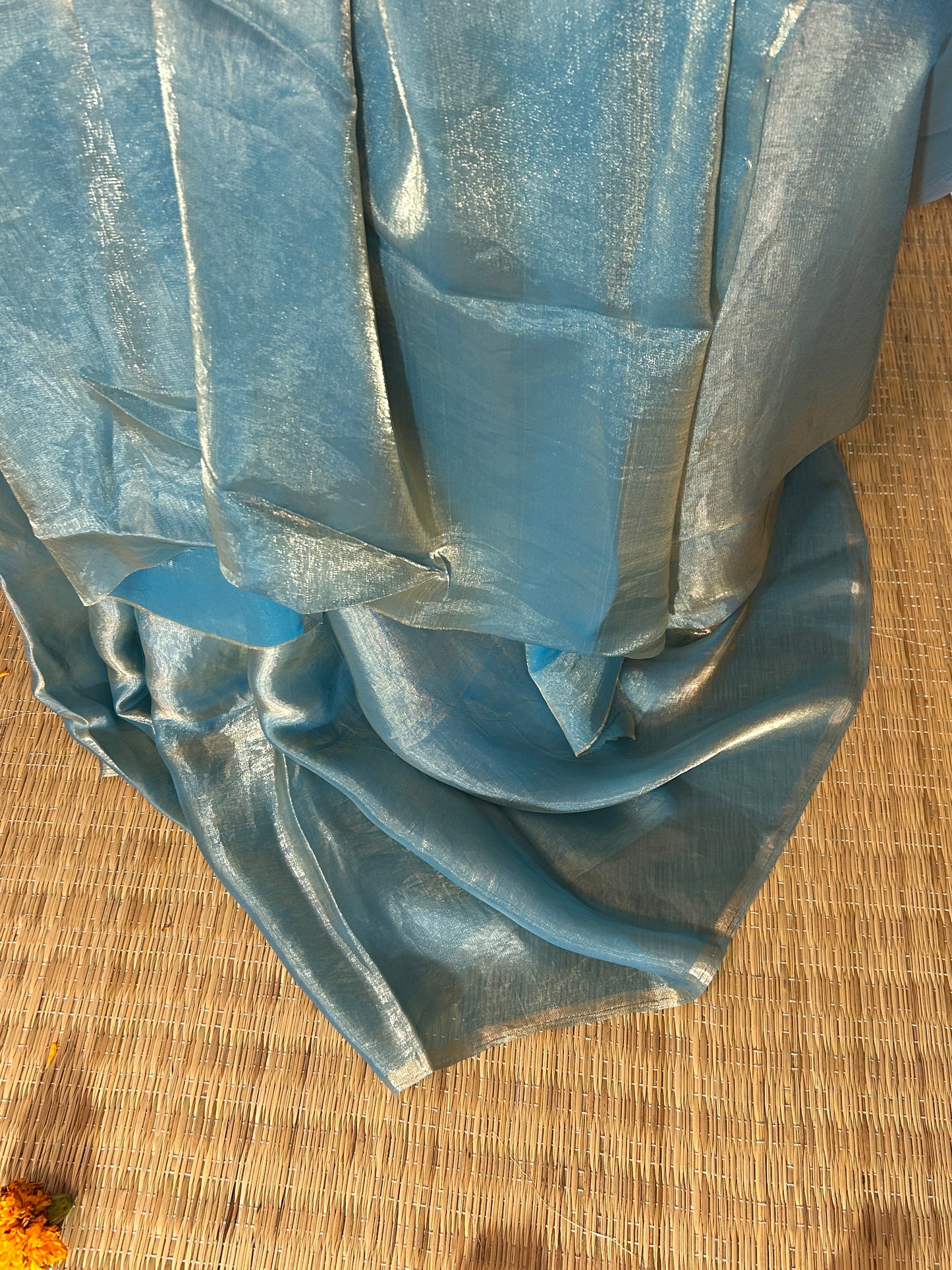 Seashell Fountain Silk Saree