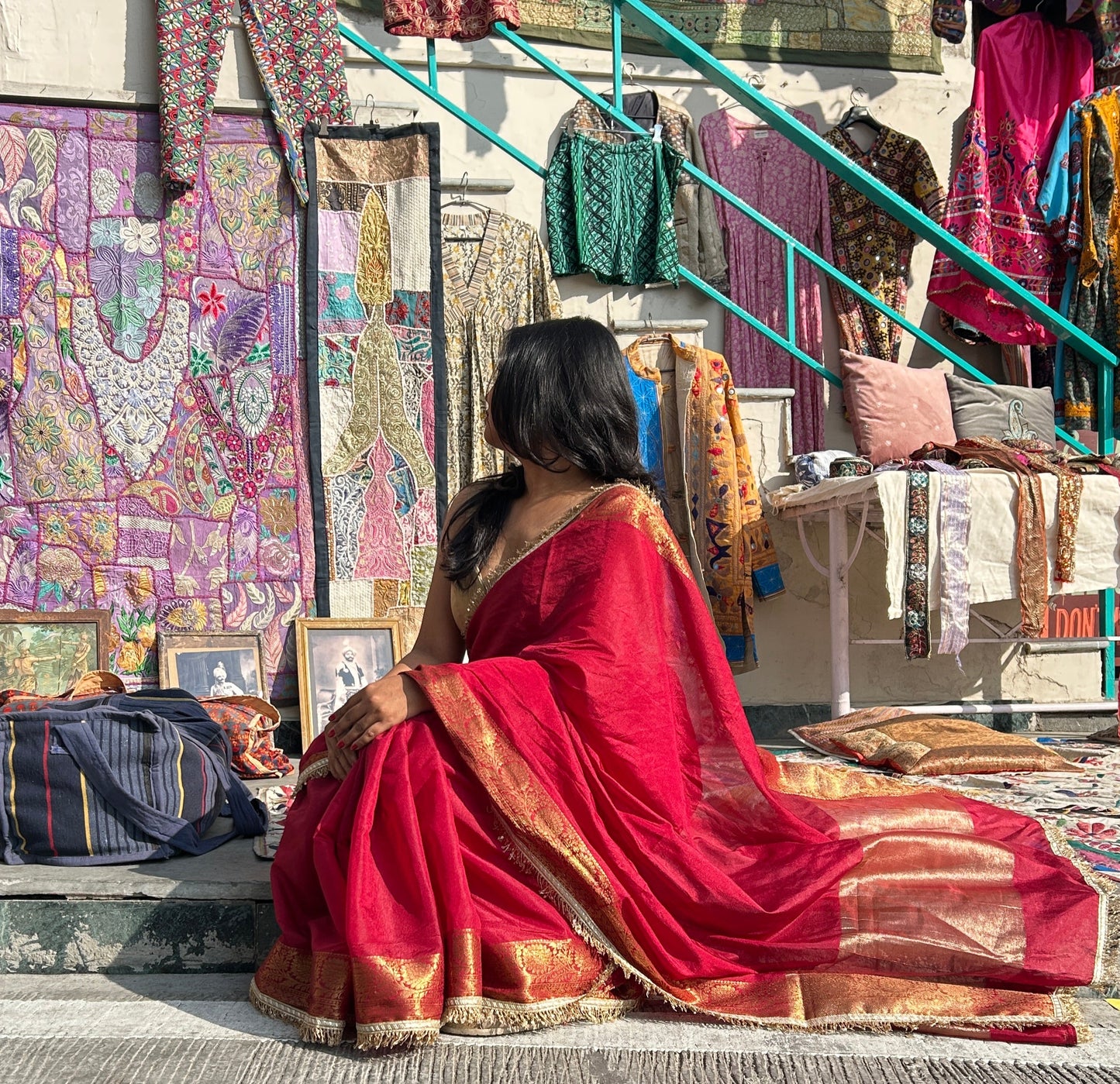 Maharani Saree (Maroon)