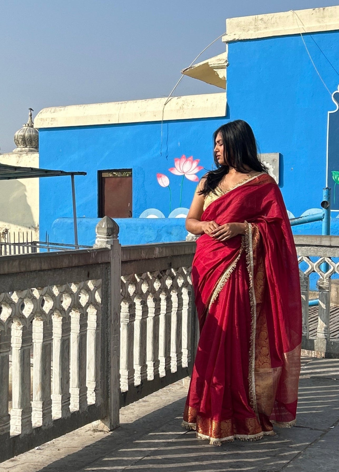 Maharani Saree (Maroon)