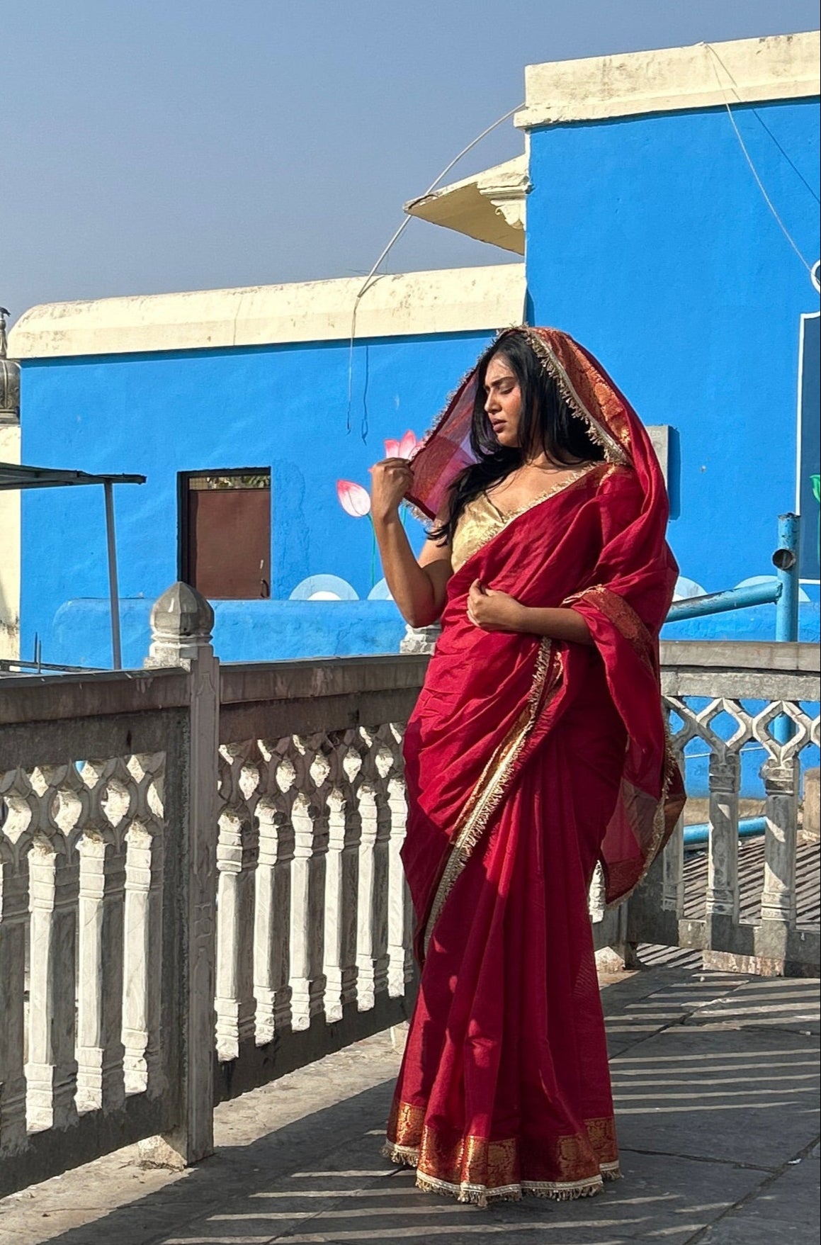 Maharani Saree (Maroon)