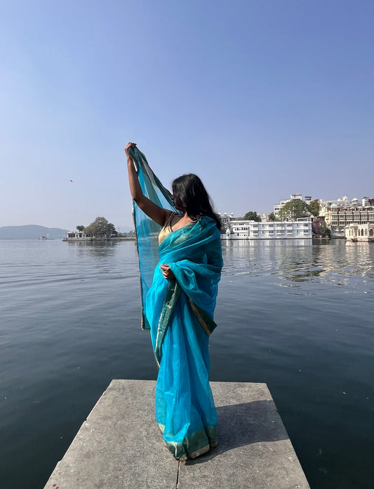 Aasmani Saree (Sky blue)