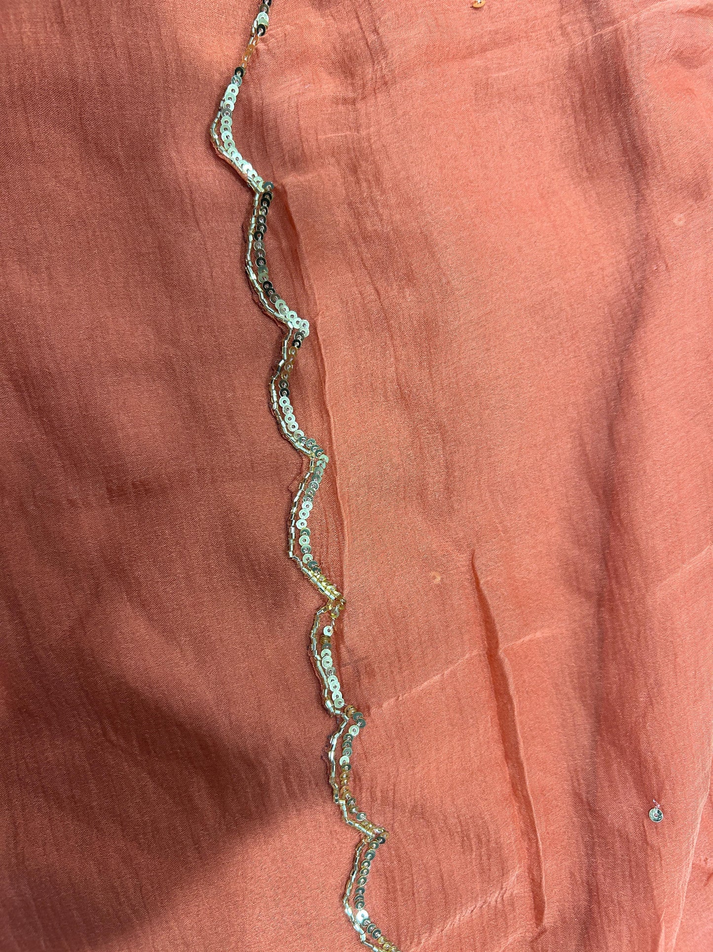 Ropmati Chiffon Saree (Almond)