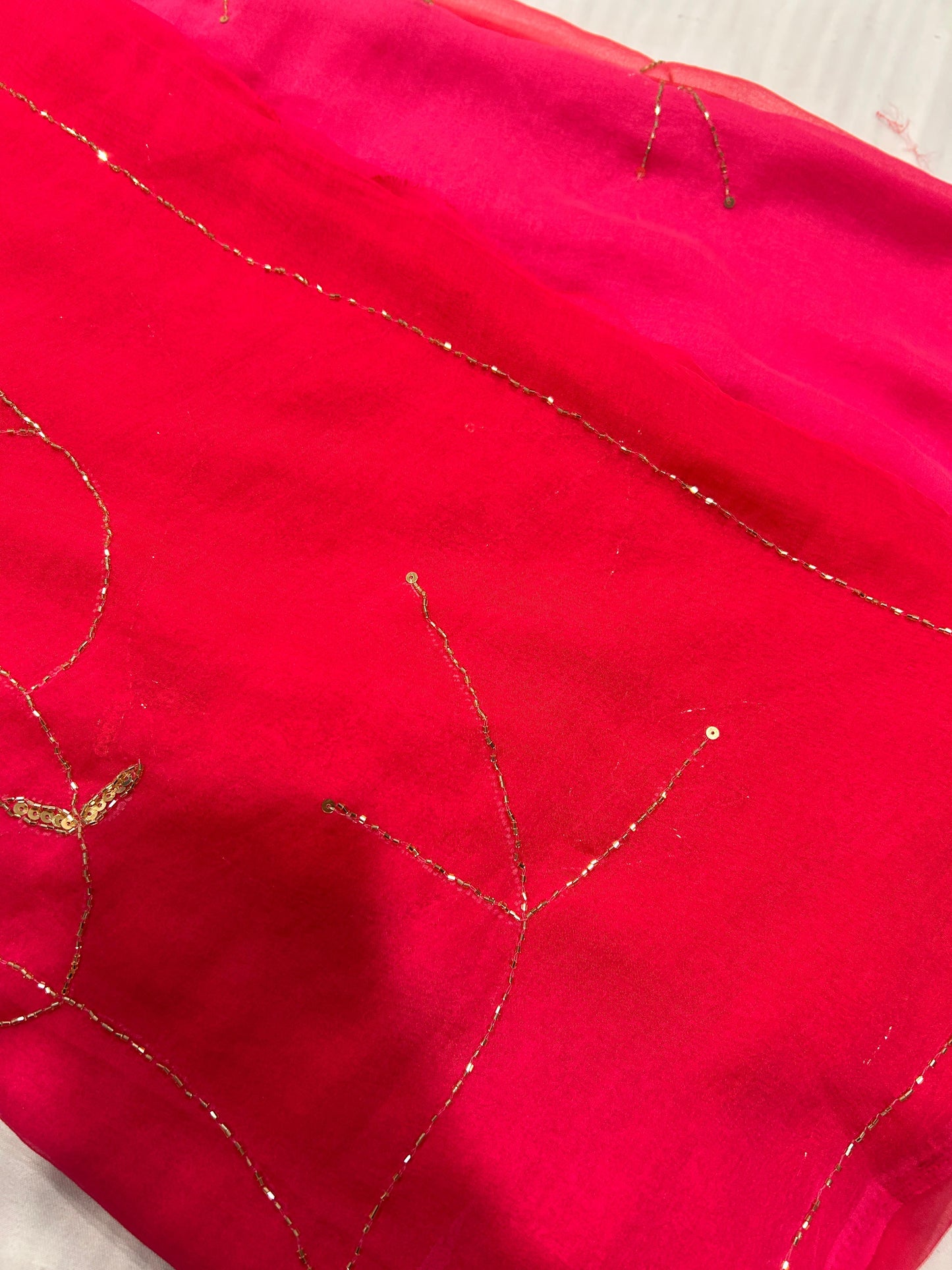 Ruhaniyat Chiffon Saree(Soft Pink)