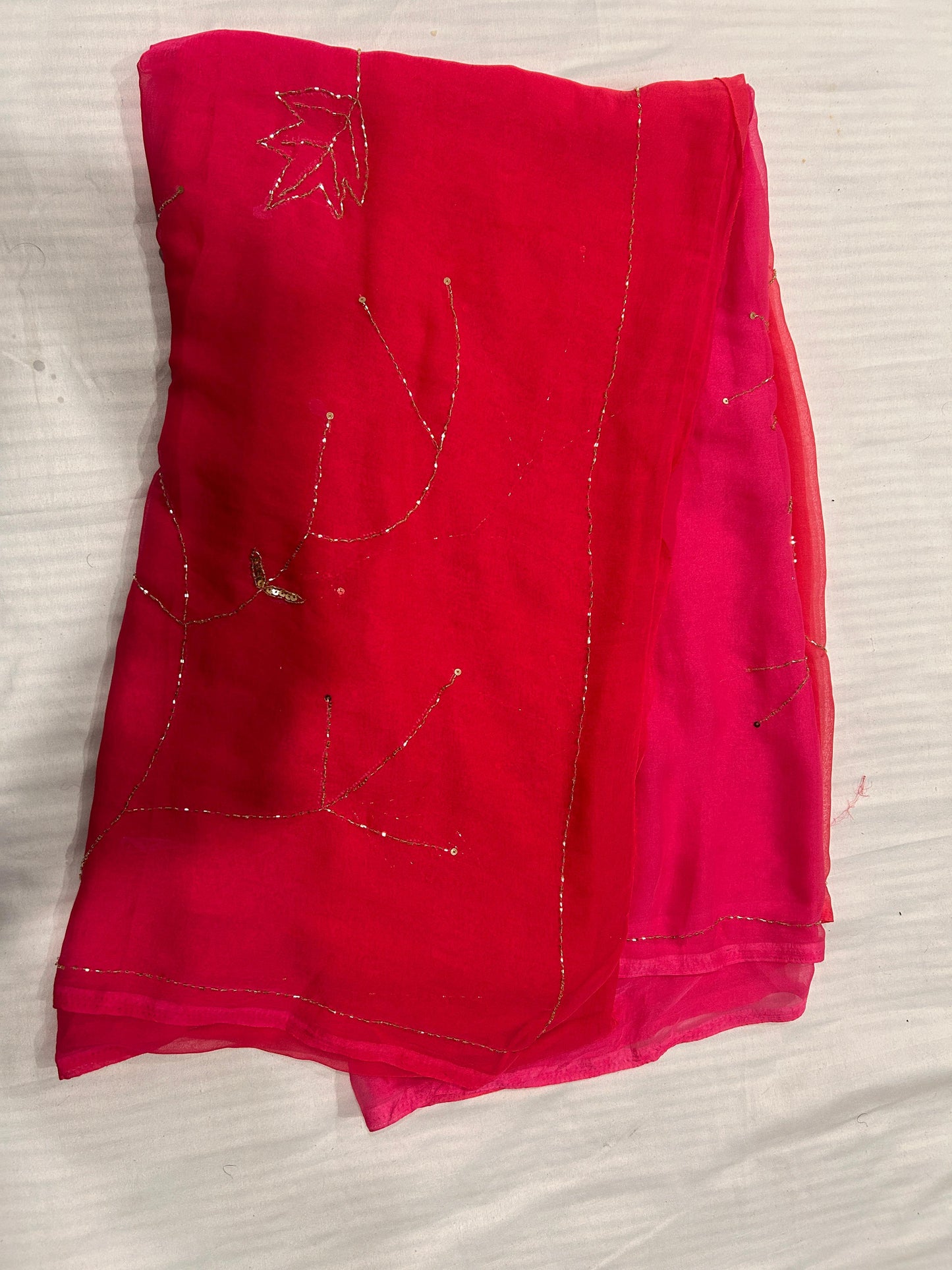 Ruhaniyat Chiffon Saree(Soft Pink)